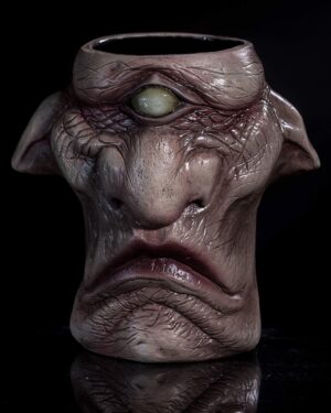 Emily Serpico Instagram - This is the finished ceramic cyclops! I’m finally happy with this glaze combination! Link in bio! #ceramics #mug #creature #clay #cyclops #handmade
Amazing photo by @docfx13