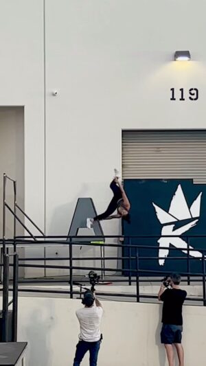 Emily Tung Instagram - I dipped my feet in KOTC2 this year, after receiving lots of encouragement from several female athletes, who were either already qualified or also entering. I found out just a day before the event, that they needed more female athletes to enter. My heart wanted to do it, but I hadn’t been doing flips onto concrete for about two years now, and being freshly recovered from two injuries that previously took me out the game, I wasn’t sure what was still safe for me to do. But after receiving so much support from the other women, I decided to give it a go! And I’m really happy I did. I wanted to cry from joy when I landed my flips onto hard ground, that I was not confined to the gym, and that I was strong enough to do this again! My heart feels so whole ❤️ 
Here’s some of my combos from the on-site qualifier round. I played it super safe; I think next year I’d like to get myself up to speed so I can do riskier and more exciting combos. The goal this time around was to make sure I can land all my tricks without crashing or gassing myself out. I definitely need to work on my spacing, I was inconsistent between practice and when I actually went, and took a lot of extra steps. Thank you @tempestfreerunning for hosting such a wonderful event, and thank you everyone who told me to do it 😭 Until next time!
.
.
.
.
#kingsoftheconcrete #kotc2 #parkour #freerunning #parkourfreerunning #parkourgirl #parkourlife #stuntwoman #tempestfreerunning #livefreerunwild #parkourfreerun #gymnastics #flips #tricking #martialartstricking #martialartsgirls