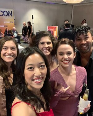 Emily Tung Instagram - What an honor to be invited to perform this year at the 11th Annual Action Icon Awards!! It’s my first time at a red carpet event 👠 Had such a blast celebrating with so many badass stuntwomen, jumping on the red carpet, then jumping on stage, then jumping back into the event to meet old and new faces. Truly honored to be a part of this community ❤️ 💕 
.
.
.
.
#actioniconawards #stuntwoman #sagaftra #stuntlife #redcarpet #celebratingwomen #womeninaction @ditrfoundation #dangerzone #sheroes #stuntperformers #stuntdouble #stuntpoc #hollywood