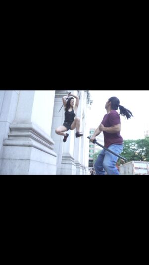 Emily Tung Instagram - Quick sword fight with @thetuantruong 
Camera 🎥 @diskidfrantzce 
Edited by @tung.action 
.
.
.
.
#sword #wushu #katana #samuraisword #martialarts #swordfight #martialartstraining #martialartslife #stuntwoman #stuntdouble #stuntlife #stuntpoc #actionactress #sportygirl #stuntperformer #actionstar #actionaddict #wushugirl #kungfu #kungfulife #martialartswomen #martialartsweapons #kungfuworld #badasswomen #martialartslifestyle #japanesesword #fightchoreography #shaolin #stuntgirl #crouchingtigerhiddendragon