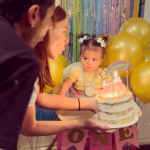 Emily Wilson Instagram - Photo dump from when Mira turned ONE on 3.23! 🎉
What an incredible year it was! Mira, you’re the greatest thing that’s ever happened to us, and we’re so lucky to be your parents! Love you more than anything!💗