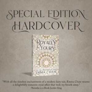 Emma Chase Instagram - I am thrilled to announce the release of the #Royally series in Special Edition Hardcovers!!
They are GORGEOUS and will look beautiful on your bookshelf!
Each special edition also includes bonus content:
#RoyallyScrewed - includes Royally Marooned (first time in print)
#RoyallyMatched - includes Royally Raised (first time in print)
#RoyallyEndowed - includes Royally Ever After (a new, never-before published Logan & Ellie short story)
#RoyallyYours - includes Christmas at the Castle (previously published in #RoyallyRemembered)

Available NOW! All links ⬆️

Stunning cover design: @byhangle 👏🏻👏🏻

#royalromance #modernfairytale #cinderellatrope #heirtothethrone #playboyprince   #shylibrarian #onlyonebed #grumpysunshine #bodyguardromance #arrangedmarriage #agegapromance