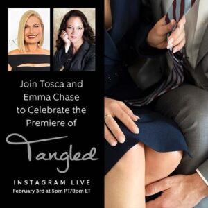 Emma Chase Instagram - The #TangledMovie premieres THIS WEEK!!
Excited to celebrate with @toscamusk & you on Feb. 3rd at 5pm PT / 8pm ET!!!
😍🎉👏🏻🎬