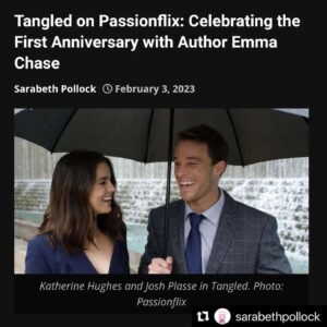 Emma Chase Instagram - Had an awesome time chatting with @sarabethpollock on the My Nights Are Booked podcast to celebrate the 1 year anniversary of the #TangledMovie release!! (can’t believe it’s been a year 😳)
Link to the podcast in @sarabethpollock bio and if you’re in the mood for some fun, charming, classic #romcom goodness - check out #Tangled on @Passionflix tonight ♥️