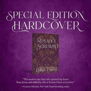 Emma Chase Instagram - I am thrilled to announce the release of the #Royally series in Special Edition Hardcovers!!
They are GORGEOUS and will look beautiful on your bookshelf!
Each special edition also includes bonus content:
#RoyallyScrewed - includes Royally Marooned (first time in print)
#RoyallyMatched - includes Royally Raised (first time in print)
#RoyallyEndowed - includes Royally Ever After (a new, never-before published Logan & Ellie short story)
#RoyallyYours - includes Christmas at the Castle (previously published in #RoyallyRemembered)

Available NOW! All links ⬆️

Stunning cover design: @byhangle 👏🏻👏🏻

#royalromance #modernfairytale #cinderellatrope #heirtothethrone #playboyprince   #shylibrarian #onlyonebed #grumpysunshine #bodyguardromance #arrangedmarriage #agegapromance