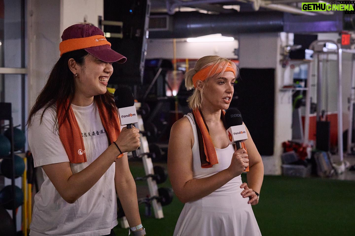 Emma Fyffe - 487 Likes - Getting anime strong and straight up cheesin’ with @katxmoon. Special appearances by @tlyudacris & @camricephoto. Thanks @charlesthorp for kicking our butts & @crunchyroll for the invite. Full video coming to @getfandom soon…
.
.
#sdcc #sdcc2023 #animestrong #animelife