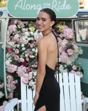 Emma Pasarow Instagram - surreal is an understatement ✨

Los Angeles premiere of #AlongForTheRide 🧡☀️
styling by @sydneylopez 
hair by @matthewstylist 
makeup by @lorencanbymakeup 
nails by @nailsbyshige 
thank you for the most beautiful dress & shoes on the planet @maisonvalentino @jimmychoo 

thank you @netflixfilm @bryanunkeless @slay_rod_14 @birdabroad @anabedayo @brianna.ancel @justbeinavi for making my dreams come true 💕