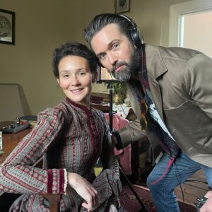 Emmett Scanlan Instagram - On set watching Mrs Hardacre doing her THANG!! New rags to riches story COMING SOON. Starring yer one.