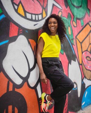 Enuka Okuma Instagram - Bright colors all day, every day. 🌈 #OOTD