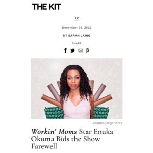 Enuka Okuma Instagram - Thank you @thekitca! https://thekit.ca/culture/culture-tv/enuka-okuma-workin-moms-final-season/