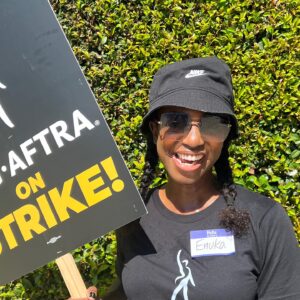 Enuka Okuma Instagram - Fighting the good fight!!! @sagaftra @emmasofiaf #SAGAFTRAstrong, #SAGAFTRAstrike #Power2Performers