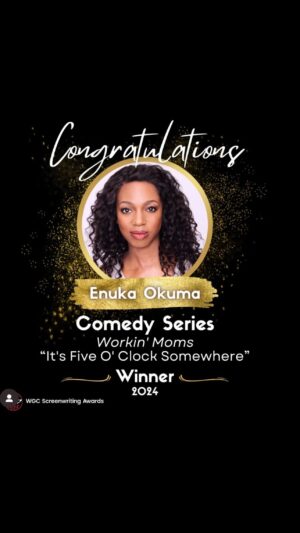 Enuka Okuma Instagram - I’m still in shock!! Thank you @writers_guild_of_canada!!