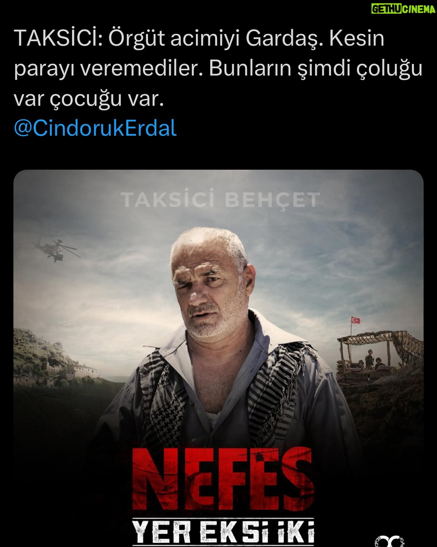 Erdal Cindoruk - 1.9K Likes - Konuk olarak katkıda bulunduğum bu değerli filmi izlemenizi öneririm..;))
@orginomedia @trt