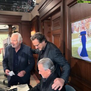 Eric Braeden Instagram - I thought I’d go slumming on the set of The Bold and the Beautiful. Visiting with my old friends, Thorsten, John, and the former EXP, Ed Scott at @youngandrestlesscbs 😂