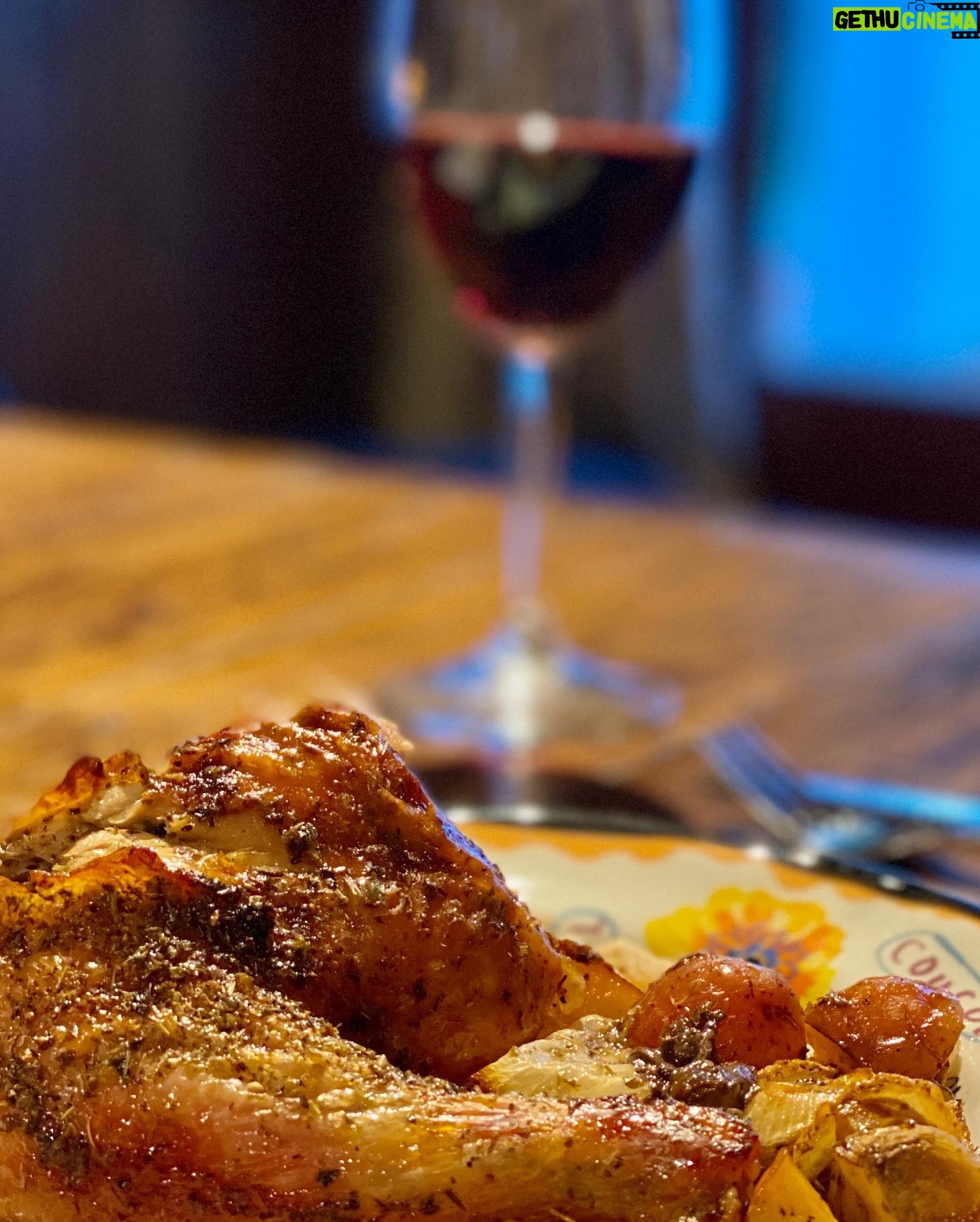 Eric Burdon - 708 Likes - A beautiful dinner for two--gorgeous roast chicken and Monk's Music! “You are my heart’s desire and where you are I long to be”!