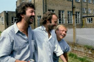 Eric Clapton Instagram - Eric Clapton, Phil Collins and Mark King in 1986. 
📸: Alan Davidson