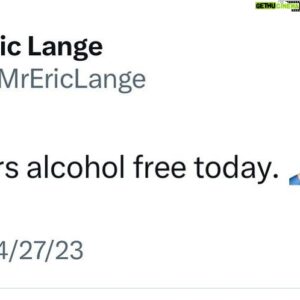 Eric Lange Instagram - Happy anniversary to me. #alcoholfree 🎉