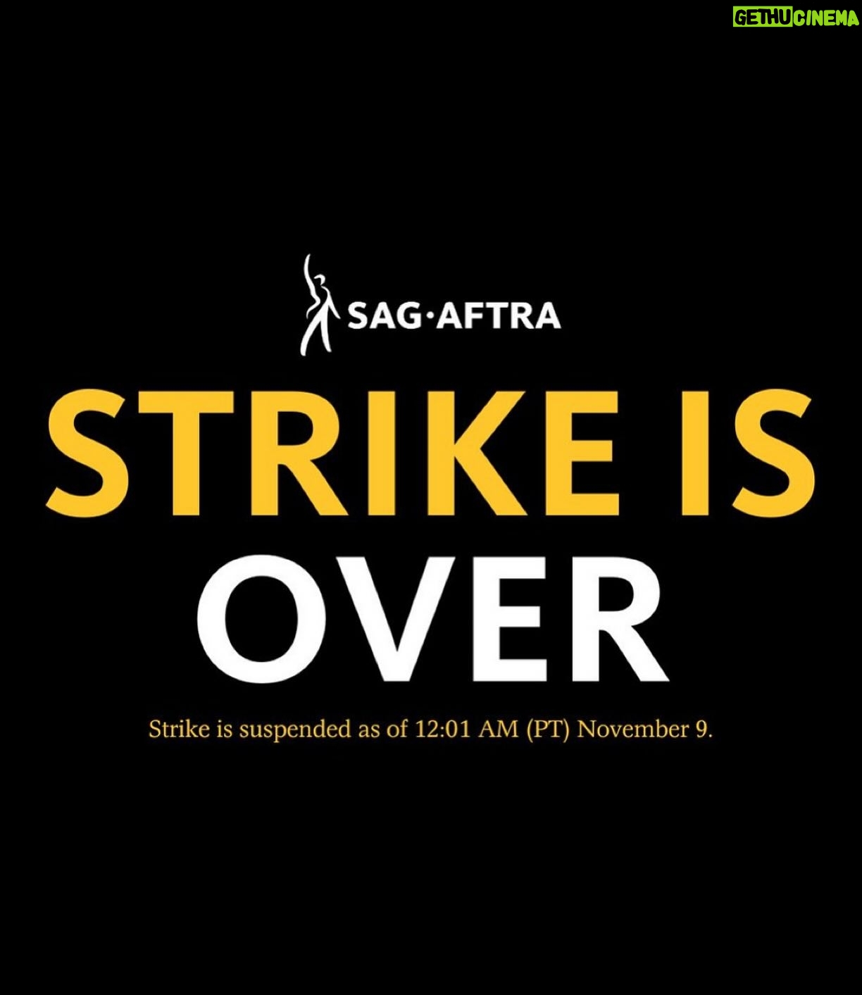 Eric Lange - 1.1K Likes - Wow. Thank you @sagaftra negotiating committee, strike captains, @WGAWest @IATSE @teamsters brothers and sisters and anyone who picked up a sign to walk the line with us. #UnityIsPower