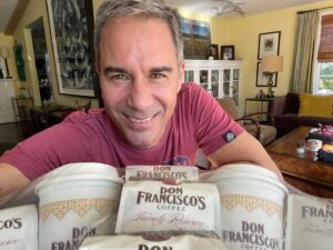 Eric McCormack Instagram - I just wanted to give a huge and highly caffeinated thanks to my incredibly thoughtful friend, Danny Bellas and all of the amazing people at @donfranciscos for this spectacular holiday gift. We are so very grateful (and wide awake!)