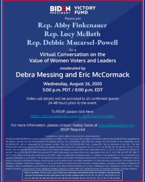 Eric McCormack Instagram - Join me and my pal, @therealdebramessing Wednesday, August 26th as we talk to three of the women giving us hope for the future. Donate here! https://secure.joebiden.com/a/0826-women-voters?attr=103650287