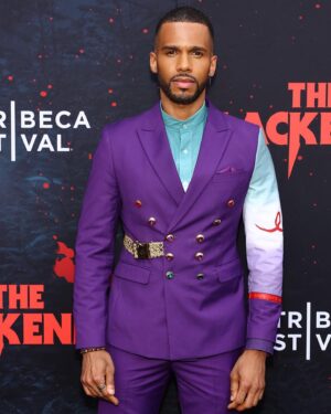 Eric West Instagram - Hit up @blackening premiere last night and a photo dump of the last 30 days! Suit by @arjonacollection 👑

Dropped by the historic @apollotheater for #TheBlackening Premiere. Shout out to my brother @jaypharoah!! Killed it!

Also hit up the @thefamilystallone premiere and Book Club: The Next Chapter premiere. Twinning with @diane_keaton. 

Visited my queens @envoguemusic! 😍

Stopped by the #RunTheWorld premiere. 

Saw my buddy kill the stage on Broadway in Dancin’ @aydineyikan 

And reunited with the queen on pop @JanetJackson on the #TogetherAgain tour.