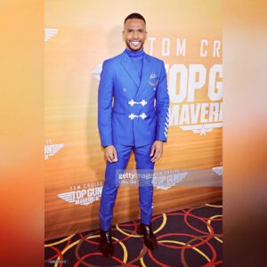 Eric West Instagram - Honored to attend the @topgunmovie premiere last night! @arjonacollection in the 11th hour we pulled this look together. Can’t wait to work with you AGAIN and AGAIN. Amazing cast! Amazing movie. @tomcruise you are the ultimate inspiration! I’m going to be MAVERICK for Halloween. The team and photographers…. The amount of love I get from you guys…. 🙏🏽 Y’all left me speechless. 

Suit: @arjonacollection original 
Boots : @calvinklein 

 🎥 Video credit: @mr.rutherford