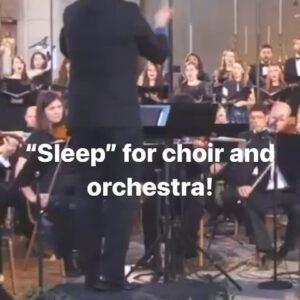 Eric Whitacre Instagram - Out today, a new orchestra and choir arrangement of my “Sleep”, arranged by Jim Clements and performed by @voces8, @association_singin, and conducted by maestro @barnabysmithmusician!