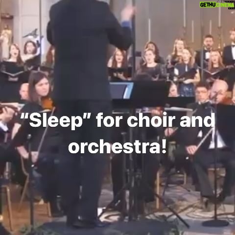 Eric Whitacre - 5.2K Likes - Out today, a new orchestra and choir arrangement of my “Sleep”, arranged by Jim Clements and performed by @voces8, @association_singin, and conducted by maestro @barnabysmithmusician!