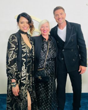 Eric Winter Instagram - Some BTS from a great night with friends at the @abc up fronts celebrating @therookieabc and so many other shows. Vamos season 7! Thank you for having us!  Going to recruit @cp3 to be on the show! 👮🏼‍♂️ #therookie #upfronts #season7 
Styling : @theadamballheim 📸 @brianbowensmith