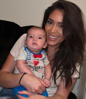 Erica Page Instagram - Had my first Mother’s Day thanks to you ❤️ it was exactly how I wanted, laying in bed watching Netflix all day with you cuddled up by my side. 🥰 I love being your mommy. You challenge me & motivate me to be the absolute best me that I’ve always wanted to be ❤️ #rioreymarquez #mothersday #newmom #prettyobsessed #boymom #momlife #grateful