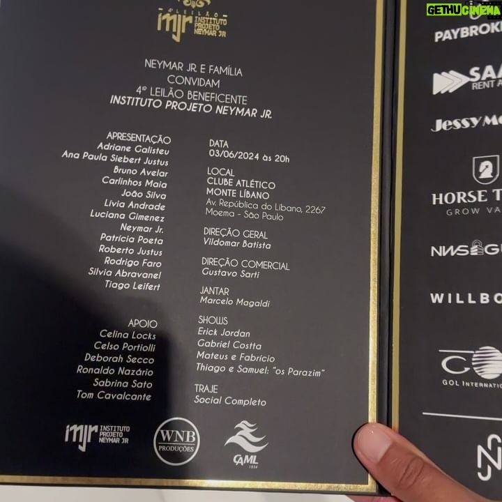 Erick Jordan - 1.5K Likes - ✨4º Leilão do Instituto Neymar Jr ✨
@institutoneymarjr .
Evento incrível … Uma noite muito especial !
Que honra fazer parte desse momento …
Obrigado @neymarjr @neymarpai_ E toda Família Pelo convite 🫶🏾✨
@marcosaudiomix @liviaandradereal Obrigado por me receber tão bem e cuidar de tudo com tanto Carinho ❤️👊🏾
Créditos
✂️👔: @alanmagomes
👔: @mr.dsuits
💍 : @jp.joalheria
🕰️ : @diesel_brasil
💅🏻: @welitaniaanastacio
📸: @juniureal