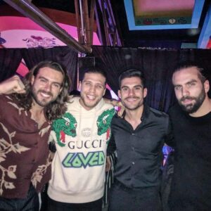 Erik Díaz Instagram - Noche chingona con los carnales! @pablolyle @briantcity @giuseppegamba_ 👊🏼🤙🏼