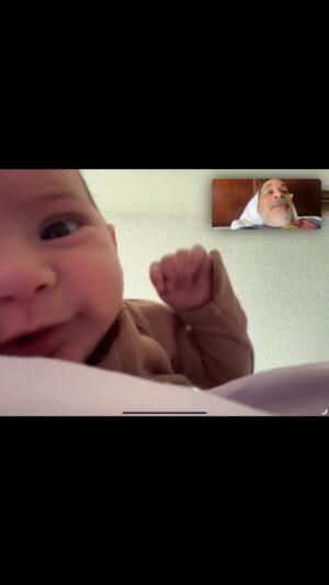 Erik Griffin Instagram - Checking on my boy from the Road #TummyTime #fatherhood #daddyduty #Newborn
