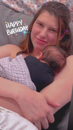 Erik Griffin Instagram - Happy Birthday to my best friend, my partner, my everything! Love you @rachel_sklar oh and happy 1 month little guy!  #wife #mom #35istheNew20