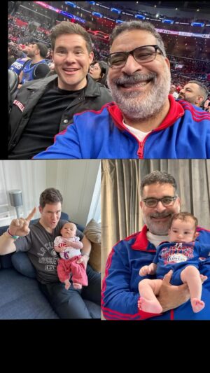 Erik Griffin Instagram - We Back! Let's go @laclippers #playoffs #dads future clip fans!
