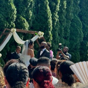 Erik Griffin Instagram - Celebrating love and family as Alyssa & Ernest tie the knot! Wishing you a lifetime of happiness together. #CousinsWedding 🫶🏻🤍