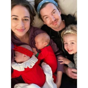 Erik Stocklin Instagram - Finally home. Thanks to everyone who reached out, listened, encouraged, supported, helped us in any way to get through the NICU trip. Happy holidays from these filthy animals🎄
