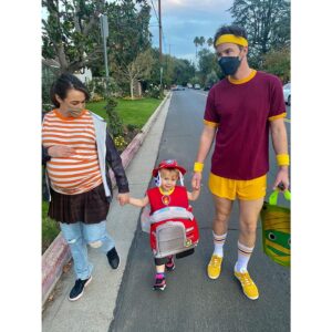 Erik Stocklin Instagram - Someone now thinks that if we go for a walk our neighbors will all have bowls of candy out for the taking… everyday.