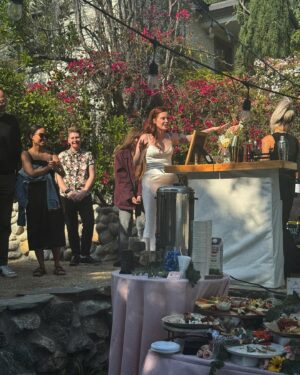 Erin Lee Carr Instagram - as an aries obviously i threw a big housewarming party (i rent) in conjunction with what happens to be my birthday month. i had a joyous amount of time celebrating with the beautiful community i’ve build in LA (with the notable help from wisconsin pals @alreinhart and @vickis2110). i couldn’t feel luckier or happier. thank you to @ks.eventplanning for making this dream day happen.

ps i also find it pretty hysterical that i, as an alcoholic, purchased WAYYY TOO MUCH alcohol and was giving away bottles at the end of the night as to not have it in the house. better safe than sorry! 

make-up and hair: @danyellabee 
flower crown by @__emmykenny__ 
🩵💚😏💙💜🩵💚🩷💙💜 #36