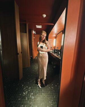 Erin Lee Carr Instagram - we did it! we showed the film ‘#ThePerfectWife: the disappearance of Sherri Papini’ to a live audience at @neuhouse.co and it was wild. i’d like to introduce you all to Keith Papini and he has got a hell of a story to tell…

somehow i didn’t get a premiere photo with @michaelbeachnichols who is such an incredible director and friend, who i’m lucky to know. i can’t wait for you to see Michaels work. What an intense, beautiful, terrifying thing working in true crime is. But lucky to stand with the survivors as they seek to reclaim their story. 

thank you to my date @kalejroberts 🩵and hair and makeup by @lizomakeup. styling by me. i wanted to go for “documentary fairy godmother.” goal: achieved. not pictured are lovelies @malka_dina @auntyanthony @dandeacon @katebust @magdagora @belisabal @hulu and so many cool people who are not on insta.