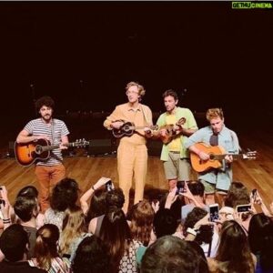 Erlend Øye Instagram - A little presentation of La Comitiva: we started in 2018, when Marco, Stefano and Luigi joined my Chilean and Argentinian tour. The tour got longer and longer, while our repertoire together grew and grew. We visited Colombia and ended in Mexico. Back in our hometown of Siracusa, Sicily, Italy, we continued playing and writing songs together. 
Here you can see clips from our music videos and some photos from the 3 years we’ve been a group. This 30th of December we will be all together again for a show at Crania, Baja California Sur, adding another exciting location to our list of places. @lacomitiva.band @maccucciu @craniareclaim @stefanoortisi @luigi_orofino