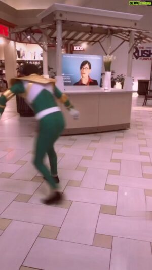 Ethan Fineshriber Instagram - Comment who grooved better! @karlahernandez831 or me.  Some of us have better moves than others 🤣 @universityplaceorem @earthwindandfire #ninjakidztv #mmpr #greenpowerranger #tommyoliver #ninjakidstv #ritarepulsa #powerrangerscosplay #mightymorphinpowerrangers