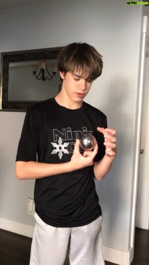 Ethan Fineshriber Instagram - Did I fool ya? #levitatingball #ethanfineshriber #magic #magician #magictrickrevealed