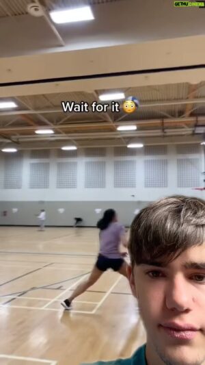 Ethan Fineshriber Instagram - Bounce challenge gone wrong! Ouch! #bouncechallenge #volleyballchallenge #ethanfineshriber #bouncingballchallenge