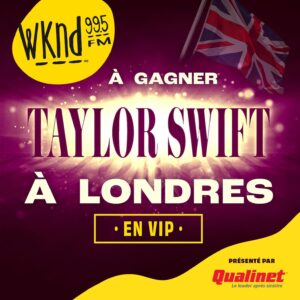 Étienne Boulay Instagram - 🚨🚨BRAVO AMÉLIE BOURQUE, PREMIÈRE FINALISTE WEB. ÉCOUTEZ-NOUS ET REPÉREZ LES CHANSONS DE TAYLOR SWIFT DANS NOTRE PROGRAMMATION POUR DEVENIR LE PROCHAIN FINALISTE🚨🚨

WKND 99.5 VOUS ENVOIE VOIR TAYLOR SWIFT À LONDRES EN
FORMULE VIP!

Devenez le tout premier finaliste en identifiant en commentaire la personne qui vous accompagnerait au Wembley Stadium le 19 août prochain!
Nous pigerons la personne finaliste lundi à 9h! BONNE CHANCE

Merci à @qualinet_officiel d’embarquer dans ce trip de fou!