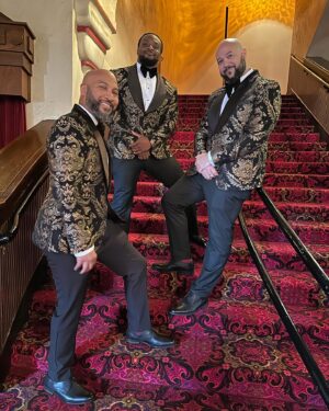 Ettore Ewen Instagram - Abundantly grateful to attend the @naacpimageawards as nominees for Outstanding Animated Short Film for “Bridges.” So grateful for this group of men and the journey we’ve shared building @ourheroesrock. And a special shout out to @kingtroi for styling us!