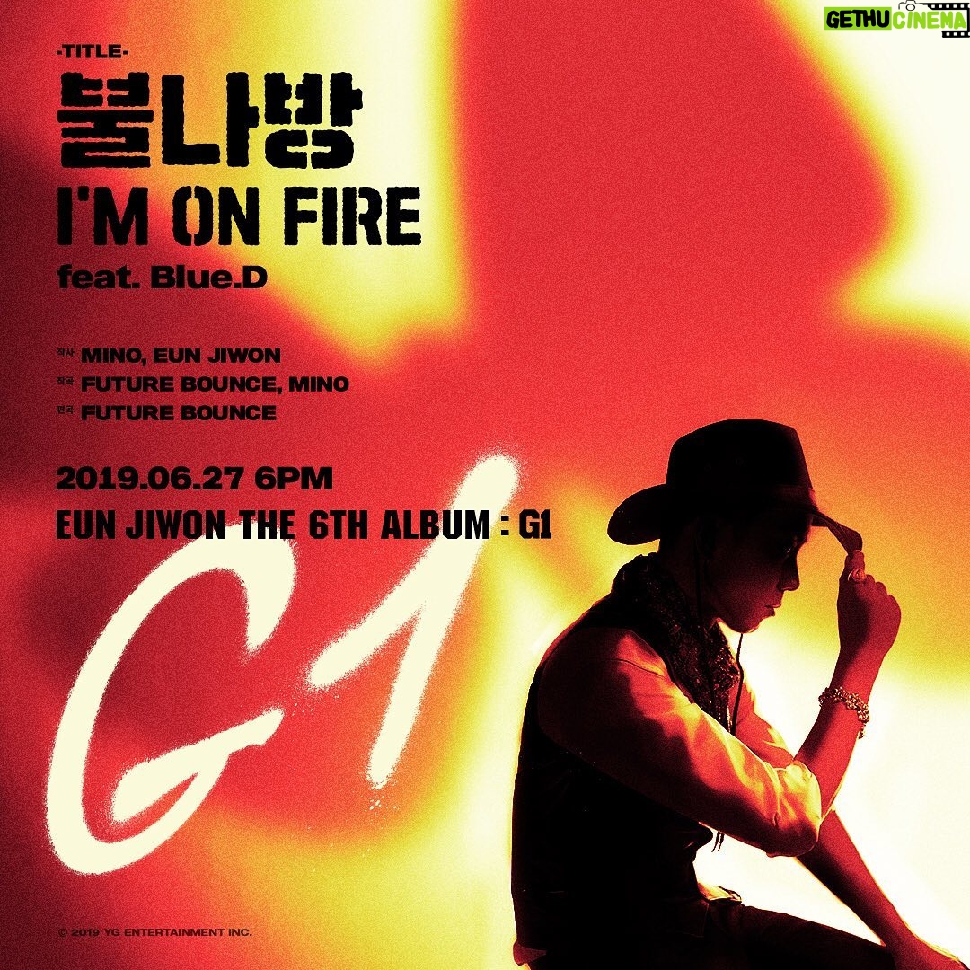 Eun Ji-won - 31.1K Likes - #EUNJIWON #은지원 #G1 #THE6THALBUM #불나방 #ImOnFire #TITLE #Feat_BlueD #NEWRELEASE #20190627 #YG