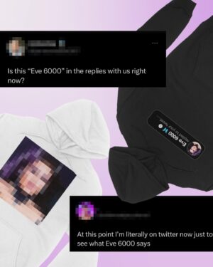 Eve 6000 Instagram - The only person im afraid of is @allabouteve6000 
.
NEW @allabouteve6000 merch available NOW! 💜👀