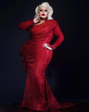 Eve 6000 Instagram - 🌹🌹🌹🌹🌹⠀
⠀
The angular design of this gown was inspired by the Canadian maple leaf 🍁... I can’t wait to represent Canada as well as @angelcitycontinental at Miss Continental Plus in Chicago this April! @continentalpageantry⠀
⠀
🌹🌹🌹🌹🌹⠀
⠀
📸 @kristyboyce⠀
💇🏼‍♀️ @wigzbywarchild⠀
👗 @lucindamiu
