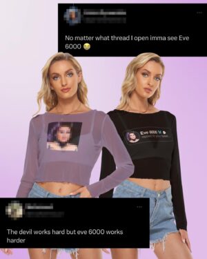 Eve 6000 Instagram - The only person im afraid of is @allabouteve6000 
.
NEW @allabouteve6000 merch available NOW! 💜👀